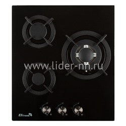 Варочная панель газовая ELTRONIC (33-10) 3 конфорки (черная)