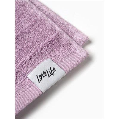Полотенце махровое LoveLife «Сонора» 50×80 см, лавандовое, 100% хлопок, 500 г/м²