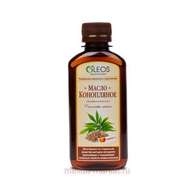 Олеос Масло конопляное нерафининир. пищевое 200 мл N 1