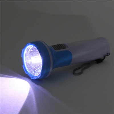 Фонарь ручной 1 режим 1LED 3AA микс 3 цвета JL3100