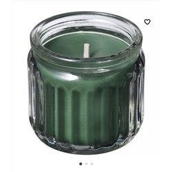 Свеча. VINTERFINT Duftkerze im Glas, Wintertanne/grün, 12 Std.