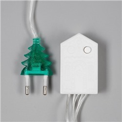 УЦЕНКА Гирлянда «Нить», 20 м, IP20, 200 LED, 220 В, 8 режимов, прозрачная нить, свечение жёлтое