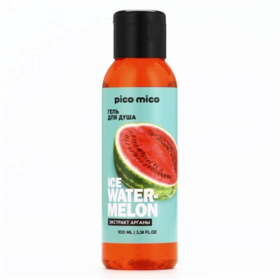 Гель для душа женский Ice watermelon, 100 мл, аромат арбуза, PICO MICO