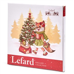 ТАРЕЛКА ЗАКУСОЧНАЯ LEFARD "ЕЛКА" 19 СМ КРАСНАЯ (КОР=18ШТ.)