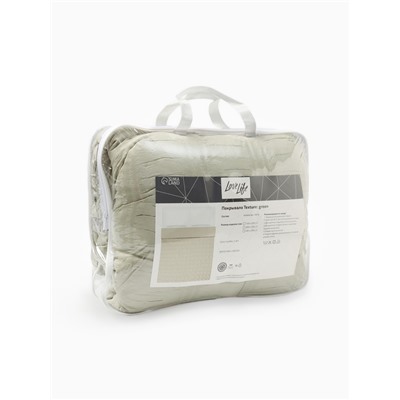 Покрывало LoveLife Texture цв. фисташковый  200*230±5см, микрофайбер, 100% п/э