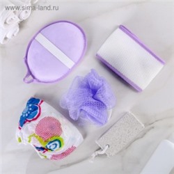 3621707 Набор банный, 5 предметов, цвет МИКС