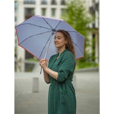 L354-4416 HoundstoothRedBorder (Гусиная лапка) Зонт женский механика Fulton