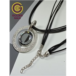 Кулон на кожаном шнурке "Женская грация" Арт КШ2130/15