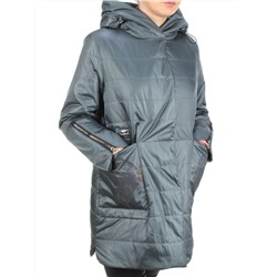 ZW-2181-C GRAY/GREEN Куртка демисезонная женская BLACK LEOPARD (100 гр.синтепона)