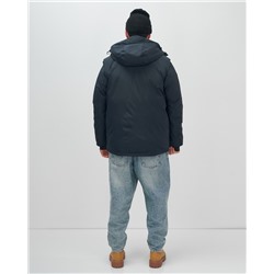 Куртка - жилетка трансформер 2 в 1 мужская зимняя темно-синего цвета 2409TS