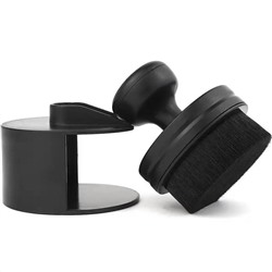 Nail Art Плоская мягкая кисть для макияжа с футляром, черный