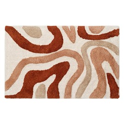 Коврик для ванной Flow терракотового цвета из коллекции Ethnic