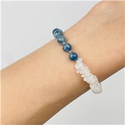 Радуга Самоцветов Браслет из Кианита и Лунного камня
