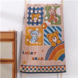 Zhiyang towel four -layer littering vaocya gauze cotton cotton face towel soft water absorption face towel factory price wholesale