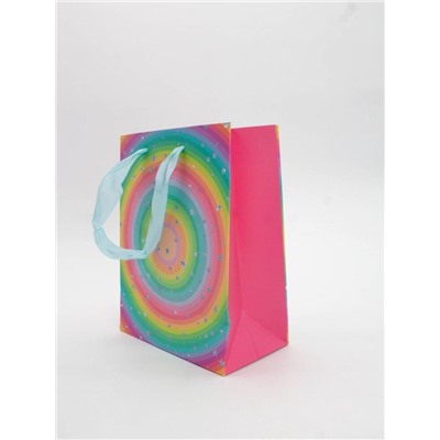Пакет подарочный «Rainbow Gift», circle (18*23*10)