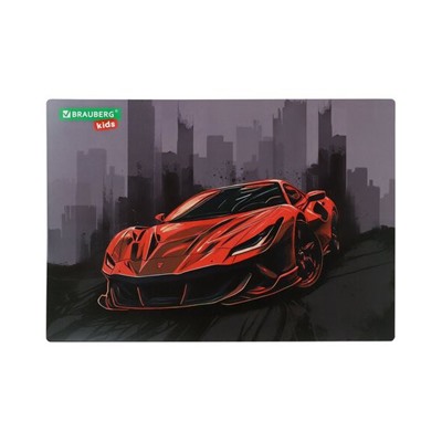 Настольное покрытие BRAUBERG KIDS, А3+, пластик, 46x33 см, Red car, 272368