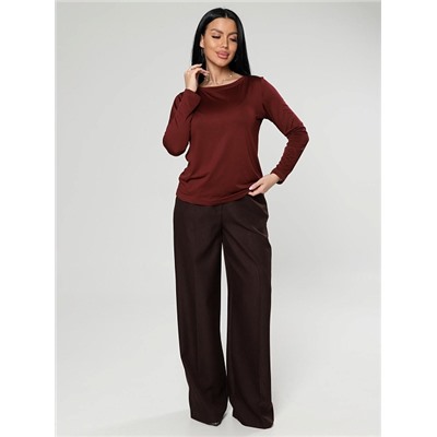 Женский лонгслив Энкар / бордовый