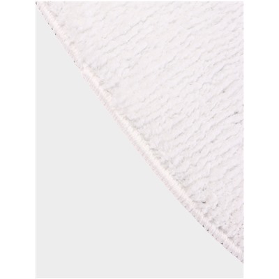 Коврик Доляна White Cat, 50.5×61 см, ворс 1.5 см, микрофибра, белый