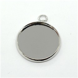 Сеттинг для кулона 16мм серебристый