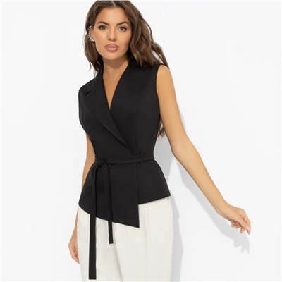 Жилет приталенный, Заслужить премию (черный)