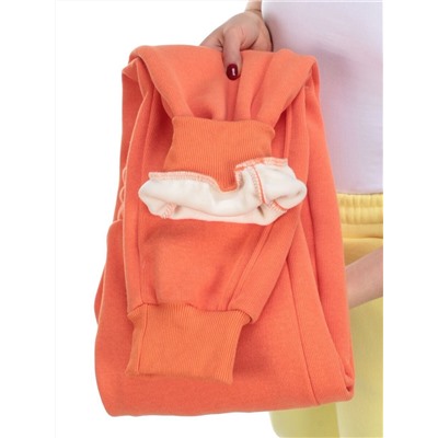 01 ORANGE Брюки спортивные женские на флисе (100% хлопок) 7986