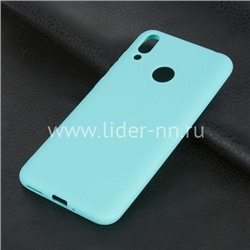 Задняя панель для Huawei Honor  8C Силикон матовый (бирюза)