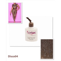 Гель лак Lorilac Professional Disco (светоотражающий) № 4 10 ml