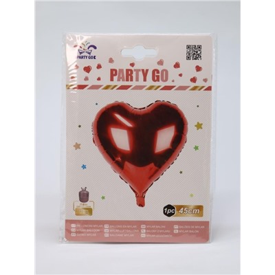 Шар фольгированный "Romance heart", (45 см)