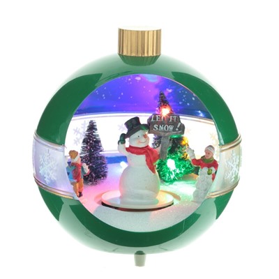 GAEM Фигурка декоративная "Рождество" (4 мелодии, подсвет, движ, 3xAA н/п, +USB), L17 W15 H1