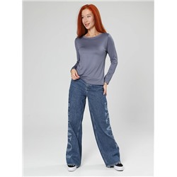 Женский лонгслив Энкар / серый