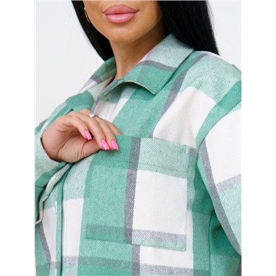 930 Рубашка клетка салатовый Свт