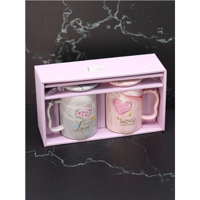 Набор кружек 2 шт. «Love you more than myself», (300 ml)