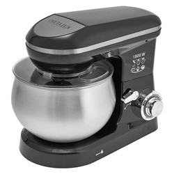 Миксер 1800 Вт с чашей 5 л планетарный многофункциональный DELTA LUX DE-7901P черный