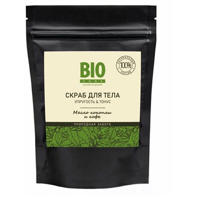 Biozone Cкраб для тела масло конопли и кофе 150 г