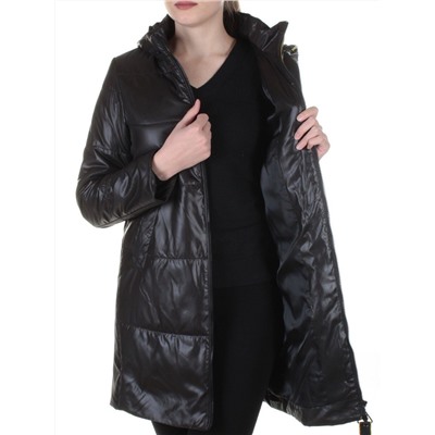 B19108 BLACK Пальто демисезонное женское Aikesdfrs