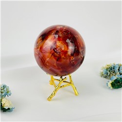 Радуга Самоцветов Шар из Сердолика на подставке