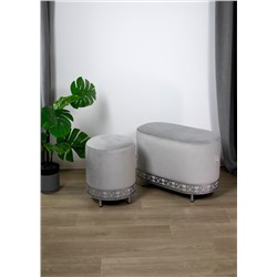 Банкетка SHT-B21-1
                        серое облако / хром лак