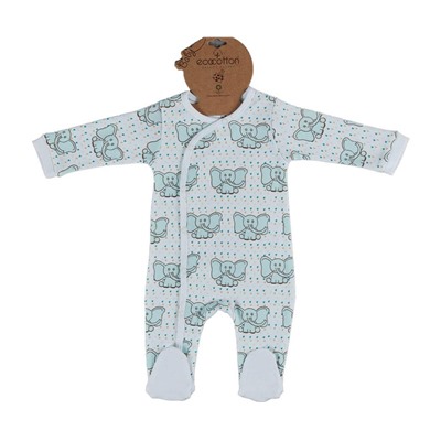 Комбинезон 0-3 месяцев для Младенцев Borneo Mint 0-3 Ay Baskılı Tulum - EcoCotton