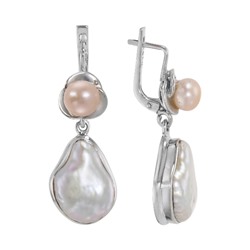 Серьги 'Дари' с жемчугом ИАСК.300ЖМN-1