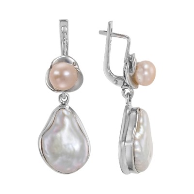 Серьги 'Дари' с жемчугом ИАСК.300ЖМN-1