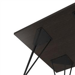 Столик журнальный SHT-TU29/H36/ЛДСП 70/70
                        черный муар / венге луизиана