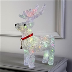 УЦЕНКА Фигура светодиодная «Оленёнок», 28×36×10 см, акрил, 10 LED, батарейки ААх2 (не в комплекте), свечение мульти