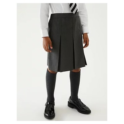 Girls' Slim Fit Permanent Pleats School Skirt (2-18 Yrs)