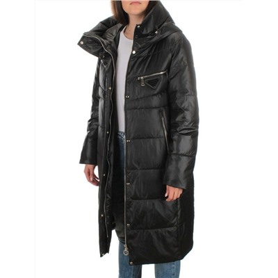 S21119 BLACK Куртка зимняя женская (150 гр. холлофайбера)