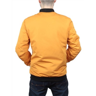 EM25056-2 YELLOW Куртка-бомбер мужская демисезонная (100 гр. синтепон)