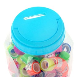 Клейкая лента цветная, полупрозрачная, 12 мм × 2 м, МИКС