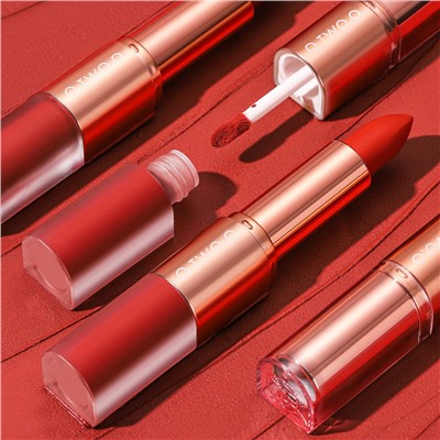 Матовая помада и блеск O.TWO.O Lip Glaze Lipstick № L06 Berry 6.5 g