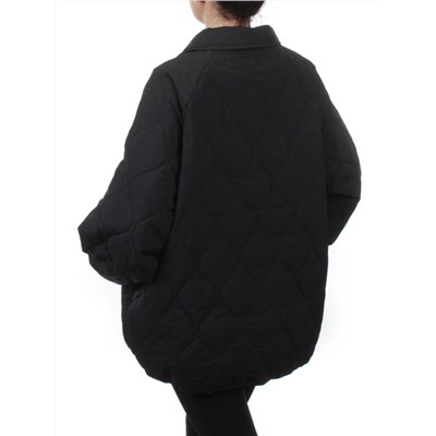 H24-213 BLACK Куртка демисезонная женская (100 гр. синтепон)