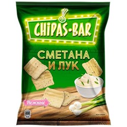 Снэки  CHIPAS BAR со вк.сметаны и лука 50гр