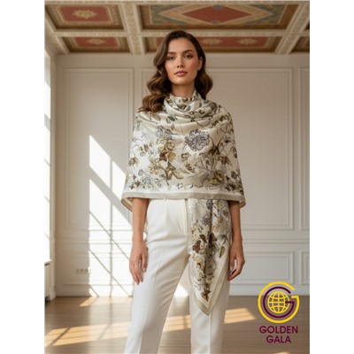 Платок шелковый большой "Парижанка" Арт 2428/21